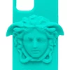 ( Nouvelle Collection ) Versace 1V560 TURQUOISE Coque D'iPhone 13 à Détail Medusa Homme