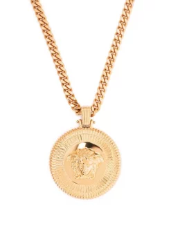 Versace Collier à Pendentif Medusa Homme