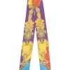 ( Nouvelle Collection ) Versace 5L290 DARK ORCHID+SUN Foulard En Soie à Imprimé Baroque Femme
