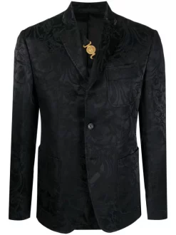( Nouvelle Collection ) Versace Blazer Medusa Biggie En Jacquard 1B000 BLACK