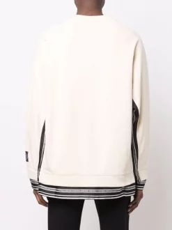 ( Nouvelle Collection ) Versace 1K100 Ecru Sweat à Bords Contrastants Homme -Pas Cher Versace Boutique 17683003 38917906 600