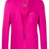 ( Nouvelle Collection ) Versace 1PE70 FUXIA Blazer à Détail Medusa Homme