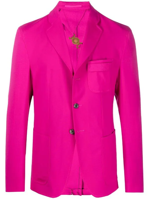 ( Nouvelle Collection ) Versace 1PE70 FUXIA Blazer à Détail Medusa Homme 1 ( Nouvelle Collection ) Versace 1PE70 FUXIA Blazer à Détail Medusa Homme