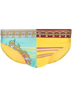 Versace 5X000 MULTICOLOR Slip à Imprimé Baroque Homme