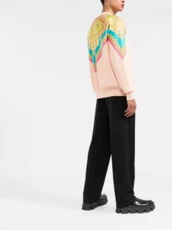 ( Nouvelle Collection ) Versace Pull à Imprimé Baroque 1PE60 PINK -Pas Cher Versace Boutique 17683018 ebf994ba 8153 4707 8ba6 ad2ff8a4d32b 600