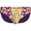 ( Nouvelle Collection ) Versace 5L290 DARK ORCHID+SUN Slip De Bain à Imprimé Baroque Homme