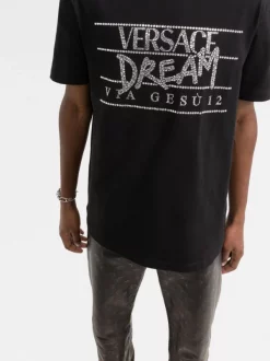 ( Nouvelle Collection ) Versace T-shirt à Ornements En Cristal Homme -Pas Cher Versace Boutique 17683034 298d2458 a165 4336 9449 5950f3b1d166 600