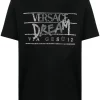 ( Nouvelle Collection ) Versace T-shirt à Ornements En Cristal Homme