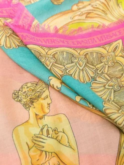 Versace écharpe Barocco Goddess à Franges Femme -Pas Cher Versace Boutique 17683048 38691659 600