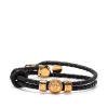 ( Nouvelle Collection ) Versace 1B00V BLACK-VERSACEGOLD Bracelet Medusa à Détail D'épingle Homme