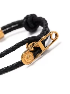 ( Nouvelle Collection ) Versace 1B00V BLACK-VERSACEGOLD Bracelet Medusa à Détail D'épingle Homme -Pas Cher Versace Boutique 17683060 38085490 600