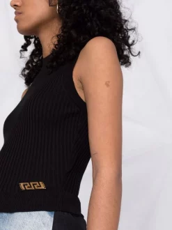 ( Nouvelle Collection ) Versace 1B000 BLACK Haut Sans Manches En Maille Femme 8 ( Nouvelle Collection ) Versace 1B000 BLACK Haut Sans Manches En Maille Femme -Pas Cher Versace Boutique 17692642 37076056 600