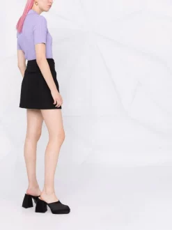 ( Nouvelle Collection ) Versace 1L720 LILAC Polo En Maille Nervurée Femme -Pas Cher Versace Boutique 17693179 37101953 600