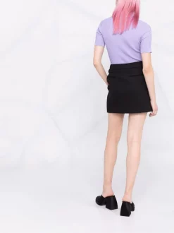 ( Nouvelle Collection ) Versace 1L720 LILAC Polo En Maille Nervurée Femme -Pas Cher Versace Boutique 17693179 37235574 600