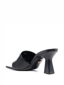 ( Nouvelle Collection ) Versace 1B090 BLACK Mules Medusa Head En Cuir Femme -Pas Cher Versace Boutique 17693206 37038587 600