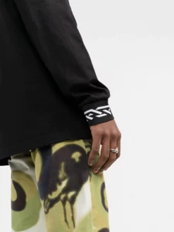 ( Nouvelle Collection ) Versace T-shirt La Greca à Manches Longues 1B000 BLACK -Pas Cher Versace Boutique 17693256 d695085e 6c64 43d2 8cfd 73211c43c834 600