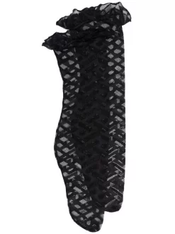 Versace Chaussettes à Imprimé La Greca Femme