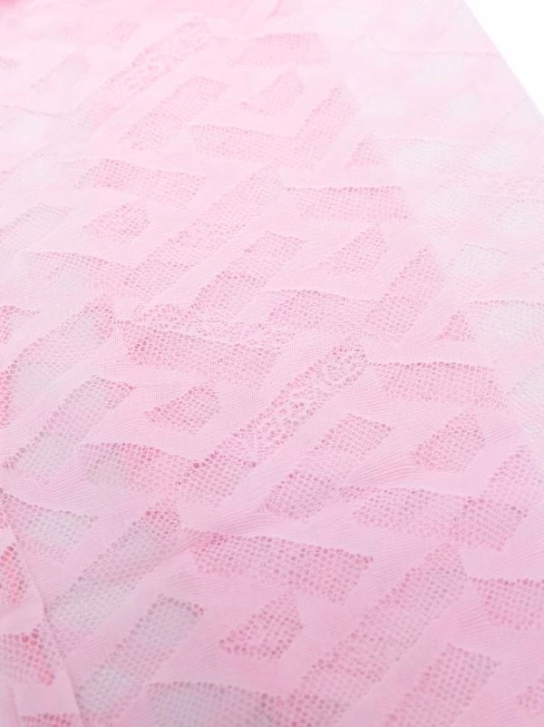 ( Nouvelle Collection ) Versace Chaussettes La Greca à Effet De Transparence Femme 2 ( Nouvelle Collection ) Versace Chaussettes La Greca à Effet De Transparence Femme – Image 2