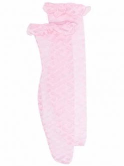 ( Nouvelle Collection ) Versace Chaussettes La Greca à Effet De Transparence Femme