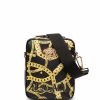 ( Nouvelle Collection ) Versace 5B00V BLACK+GOLD-VERSACEGOLD Sacoche à Motif Medusa Homme