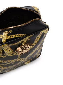 ( Nouvelle Collection ) Versace 5B00V BLACK+GOLD-VERSACEGOLD Sacoche à Motif Medusa Homme -Pas Cher Versace Boutique 17694238 37062466 600