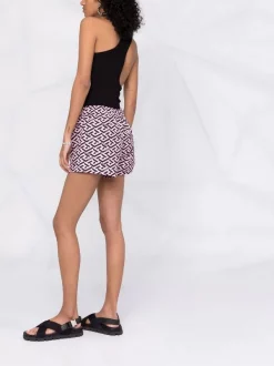 ( Nouvelle Collection ) Versace 5P210 CANDY + BLACK Short Imprimé La Greca à Lien De Resserrage Femme 11 ( Nouvelle Collection ) Versace 5P210 CANDY + BLACK Short Imprimé La Greca à Lien De Resserrage Femme -Pas Cher Versace Boutique 17695075 37096348 600