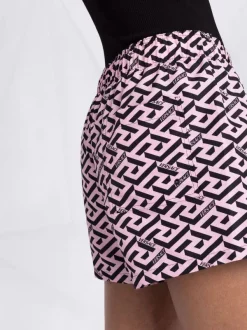 ( Nouvelle Collection ) Versace 5P210 CANDY + BLACK Short Imprimé La Greca à Lien De Resserrage Femme 8 ( Nouvelle Collection ) Versace 5P210 CANDY + BLACK Short Imprimé La Greca à Lien De Resserrage Femme -Pas Cher Versace Boutique 17695075 37098161 600