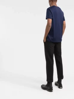 ( Nouvelle Collection ) Versace T-shirt à Logo Imprimé 1U830 BLUE -Pas Cher Versace Boutique 17695107 b005b8d6 5a84 43b1 88d7 e1f1dfee2b1c 600