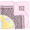 ( Nouvelle Collection ) Versace Foulard En Soie à Imprimé Greca Femme