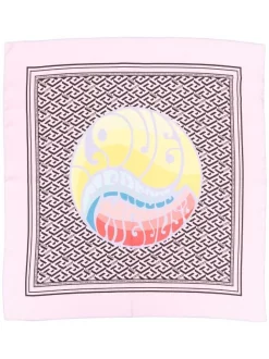 ( Nouvelle Collection ) Versace Foulard En Soie à Imprimé Greca Femme -Pas Cher Versace Boutique 17696979 37087575 600