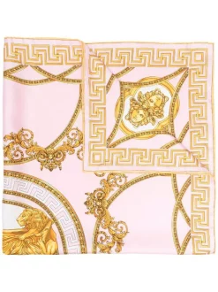 ( Nouvelle Collection ) Versace 5P220 CANDY + GOLD Foulard à Motif Medusa Head Femme