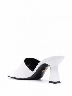 Versace 1W040 WHITE Mules Medusa Head En Cuir Femme -Pas Cher Versace Boutique 17700004 37062826 600