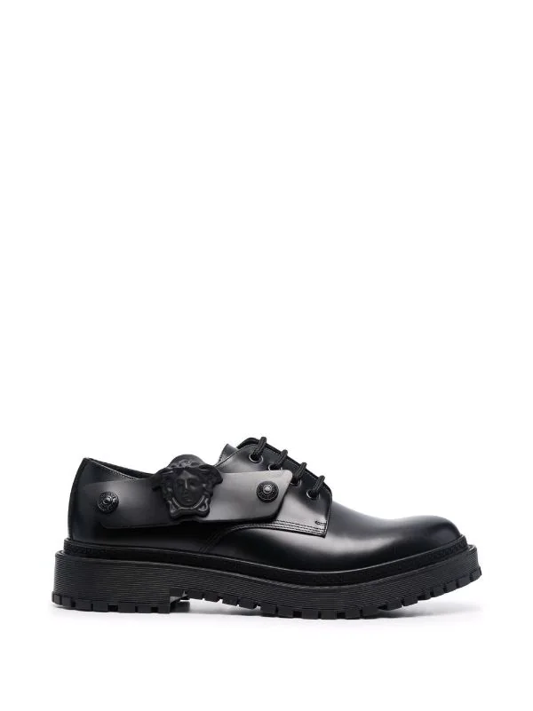 ( Nouvelle Collection ) Versace Derbies à Motif Medusa 1B00B NERO RUTENIO ULTRA BLACK 5 ( Nouvelle Collection ) Versace Derbies à Motif Medusa 1B00B NERO RUTENIO ULTRA BLACK – Image 5