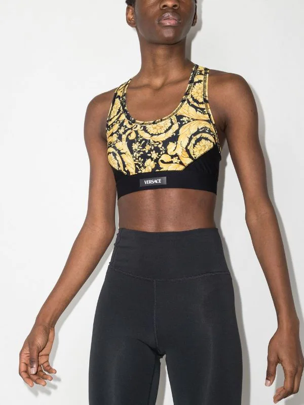 ( Access Edit ) Versace Brassière De Sport à Imprimé Baroque Femme 2 ( Access Edit ) Versace Brassière De Sport à Imprimé Baroque Femme – Image 2