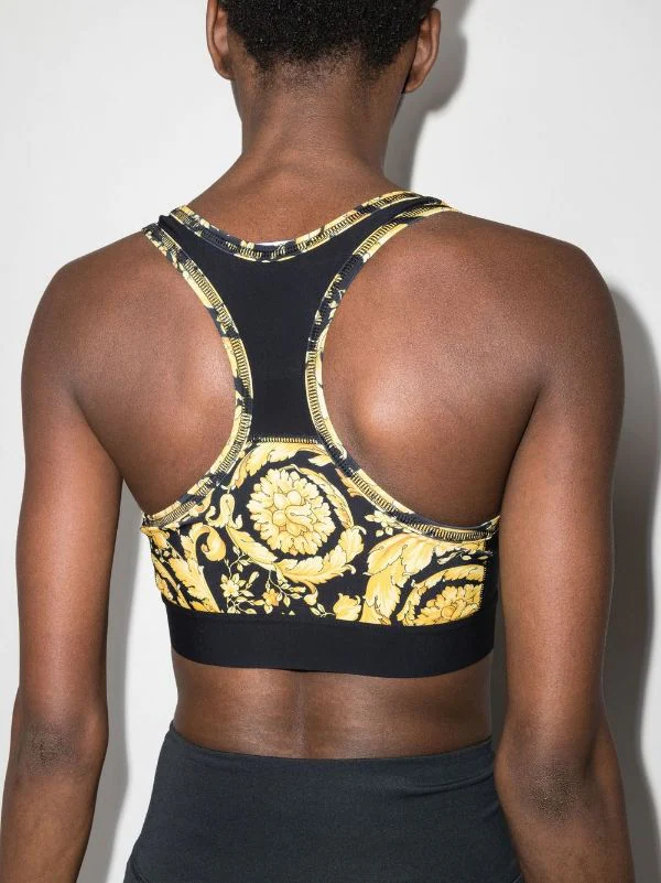 ( Access Edit ) Versace Brassière De Sport à Imprimé Baroque Femme 3 ( Access Edit ) Versace Brassière De Sport à Imprimé Baroque Femme – Image 3