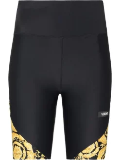 ( Access Edit ) Versace Short Cycliste à Imprimé Barocco 1B000 NERO+STAMPA