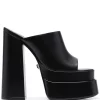 Versace Mules à Talon Haut 165 Mm 1B00V BLACK