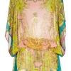 ( Access Edit ) Versace Caftan De Plage à Imprimé Baroque 5P370