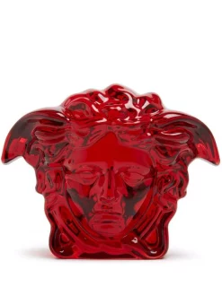 Versace Presse-papier Medusa Lumière à Ornements En Cristal RED