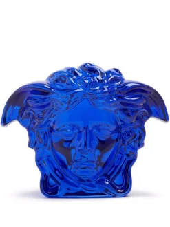 Versace Presse-papier Medusa Lumière à Ornements En Cristal BLUE
