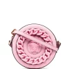 Versace 1P65V BABY PINK-BABY PINK-ORO VERSACE Sac Rond La Medusa En Cuir Femme