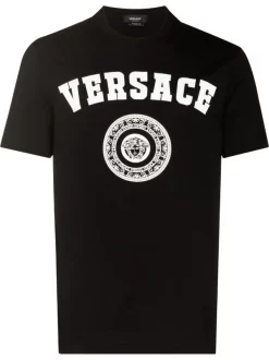 ( Access Edit ) Versace T-shirt à Logo Imprimé Homme
