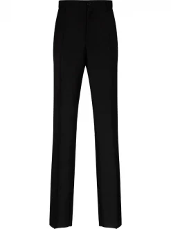 ( Nouvelle Collection ) Versace Pantalon De Costume à Taille Haute 1B000 BLACK