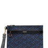 Versace 5U18V Blu Navy+Black-Versace Gold Pochette à Imprimé Greca Homme