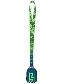 ( Nouvelle Collection ) Versace 2UA1E SAPPHIRE+NEONGREEN+RUTHENIUM étui De Smartphone à Imprimé Greca Femme