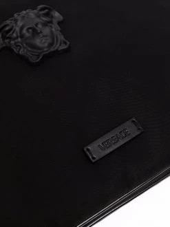( Nouvelle Collection ) Versace Pochette D'ordinateur Medusa D41NP BLACK/BLACK/PALLADIUM -Pas Cher Versace Boutique 17776941 37398656 600
