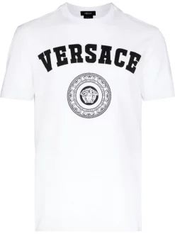( Access Edit ) Versace T-shirt à Logo Imprimé Homme