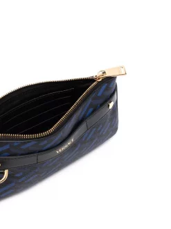 Versace 5U18V BLUNAVY BLACK Portefeuille La Greca Signature Homme -Pas Cher Versace Boutique 17778486 37595054 600