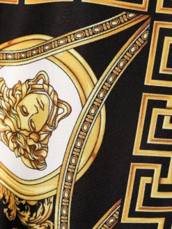 ( Nouvelle Collection ) Versace Pantalon à Imprimé Medusa 5B090 BLACK GOLD -Pas Cher Versace Boutique 17779002 37394256 600