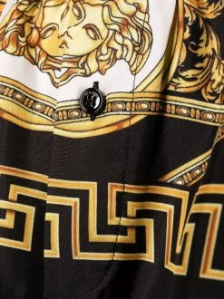 ( Nouvelle Collection ) Versace Pantalon à Imprimé Medusa 5B090 BLACK GOLD -Pas Cher Versace Boutique 17779002 37394259 600